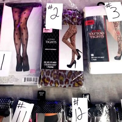 adult lace fish net stockings sexy bloody costume accessory Halloween